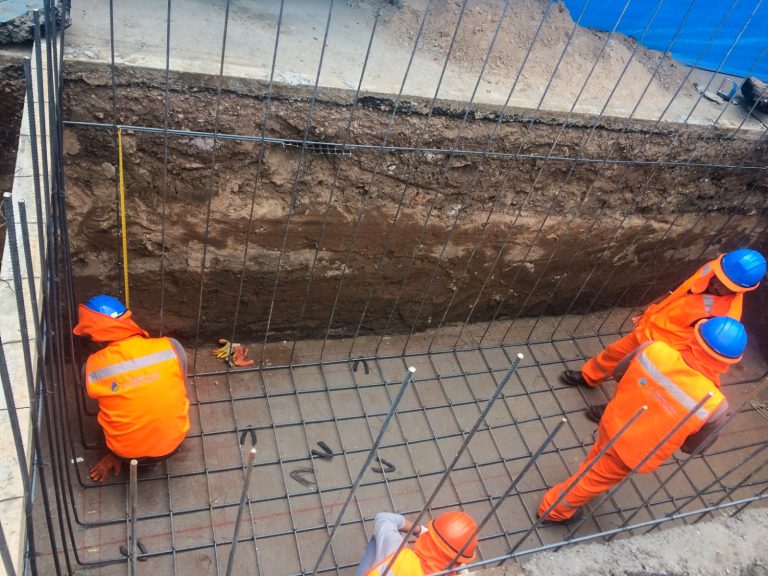 Construcción de trampas de grasa de gran contención